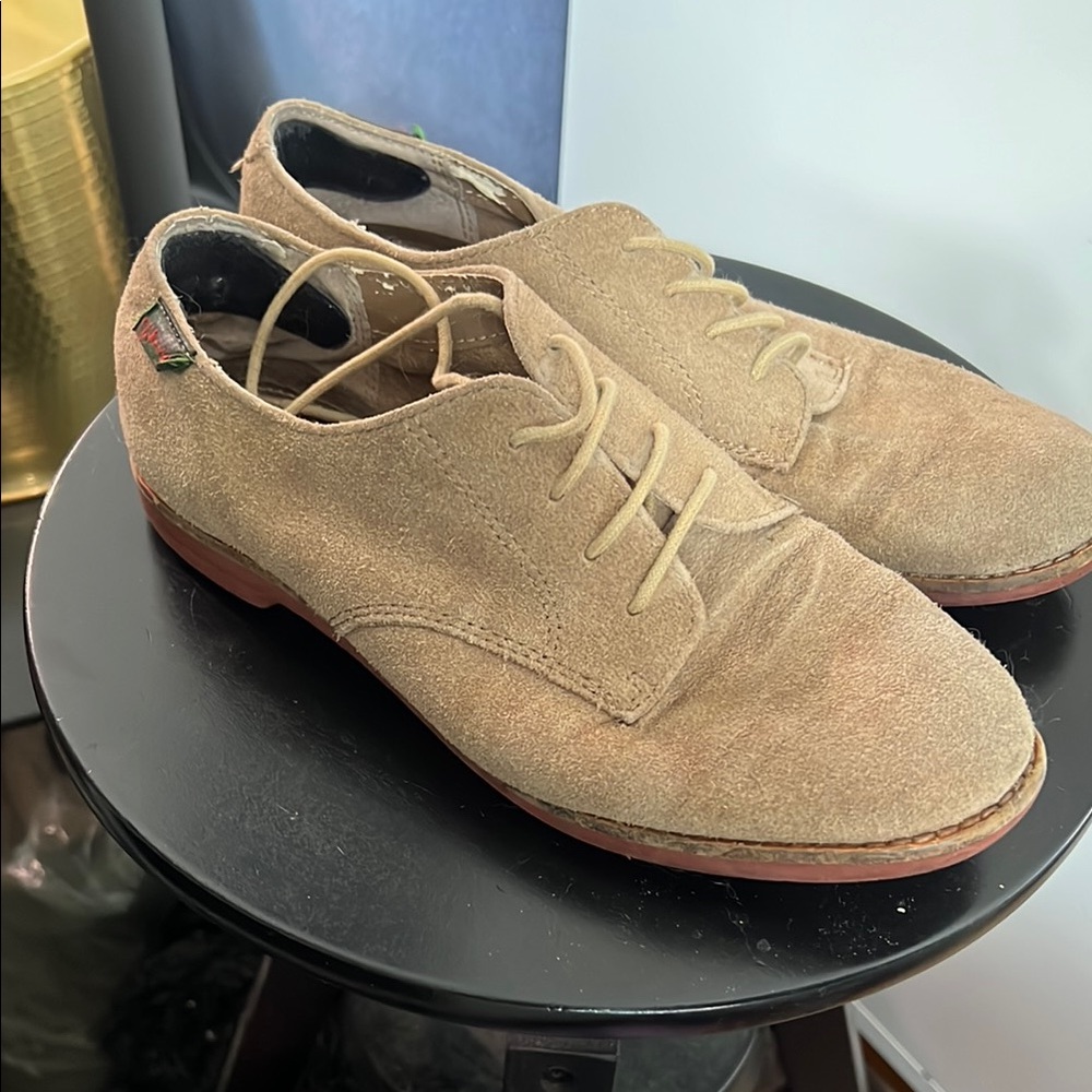 G.H. Bass & Co. Tan Suede Oxfords